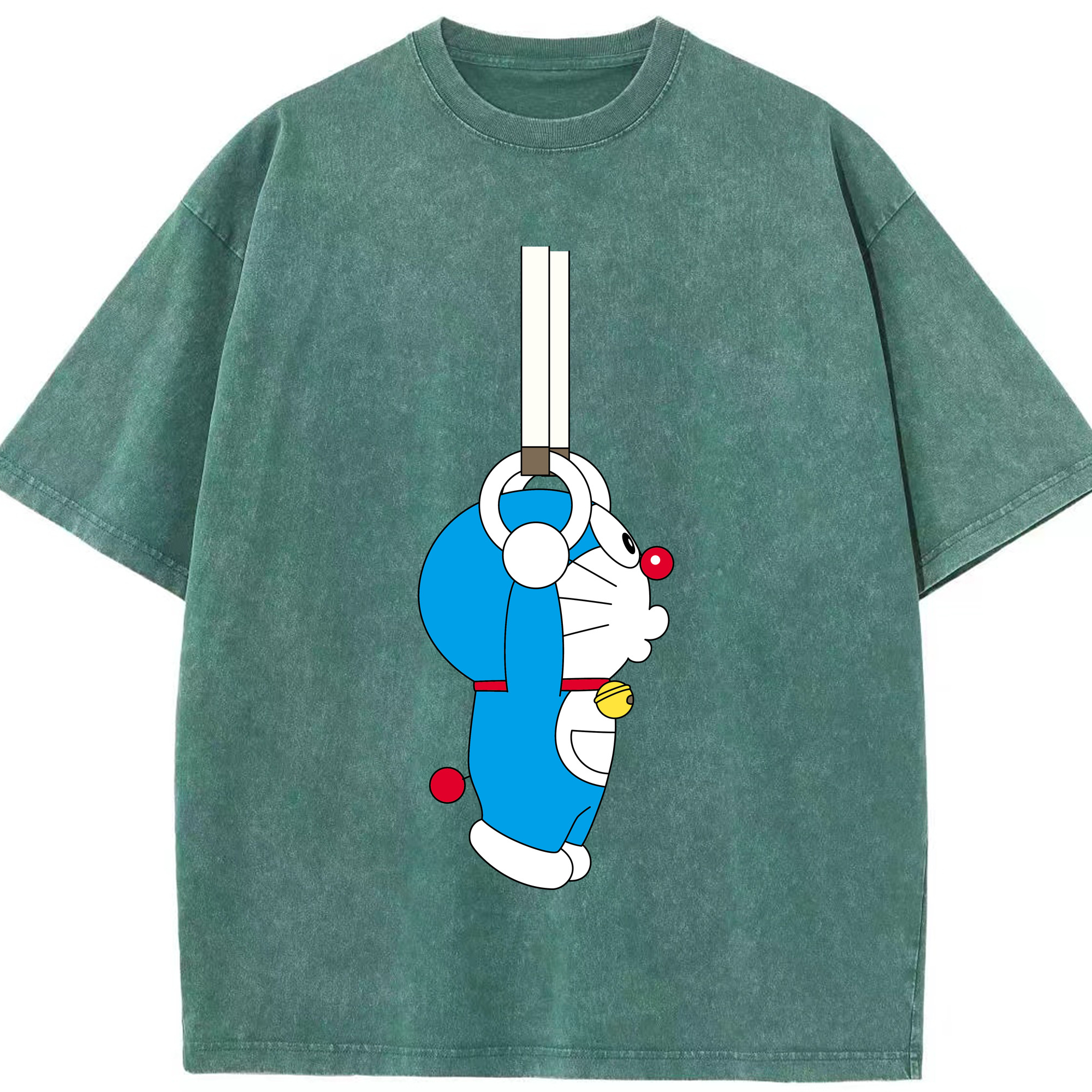 （画像用） ドラえもん Doraemon 綿100% ヴィンテージ風 半袖Tシャツ（フロントプリント）
